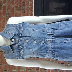 Joie Light Blue Denim Dress with Button Details